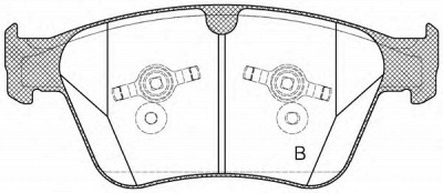 OPEN PARTS bpa137100 -  Комплект тормозных колодок, дисковый тормоз